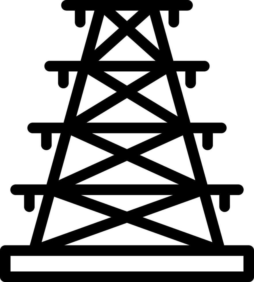 hoog Spanning elektrisch toren icoon. vector