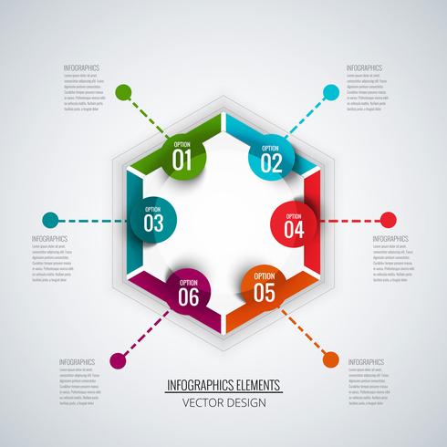 Abstracte creatieve infographic achtergrond vector