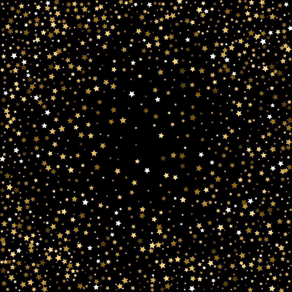 veel vallende gouden sterren confetti vector achtergrond