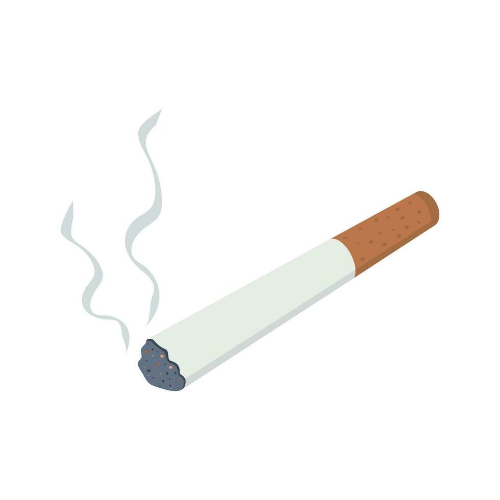 sigaretten kont met roken vector