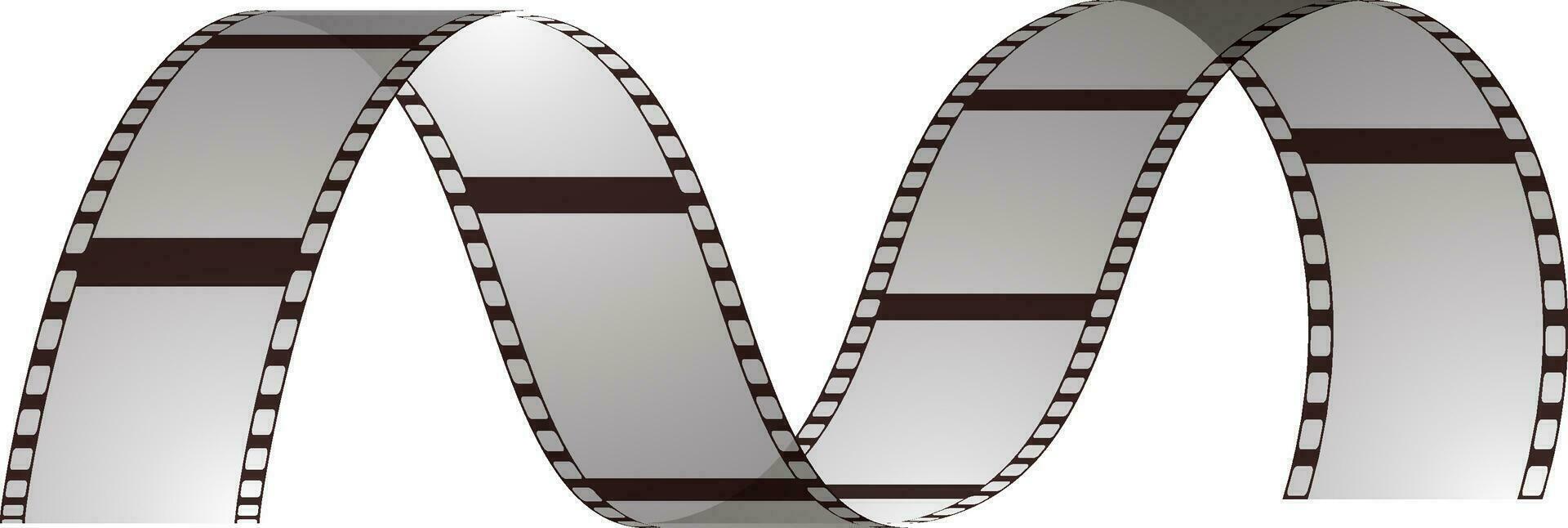 film streep icoon in golvend het formulier. vector