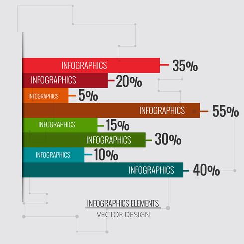 Abstracte creatieve infographic achtergrond vector