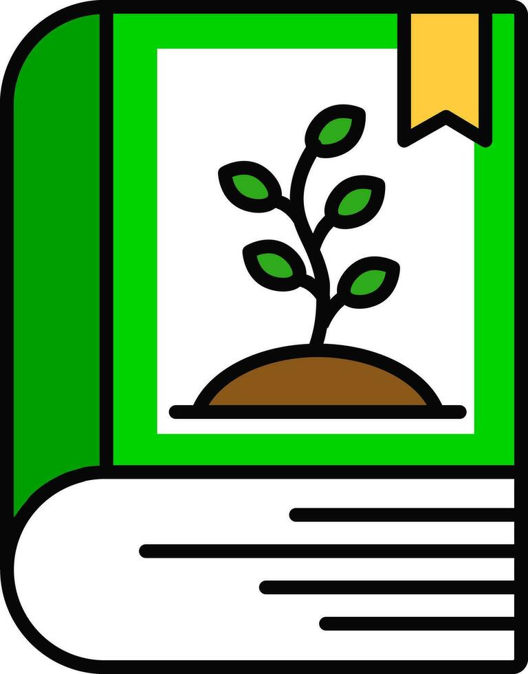 ecologie boek icoon in groen kleur. vector