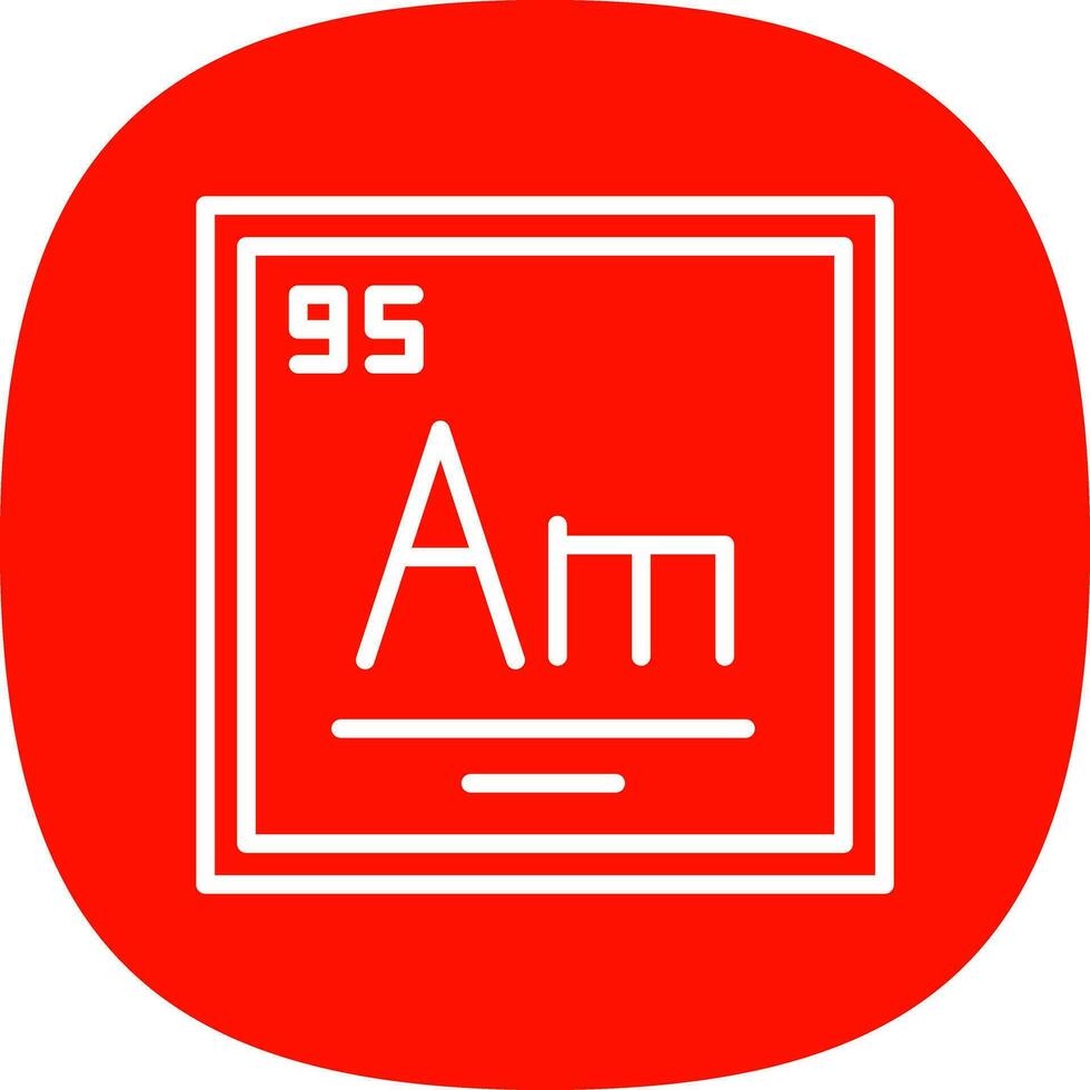 americium vector icoon ontwerp