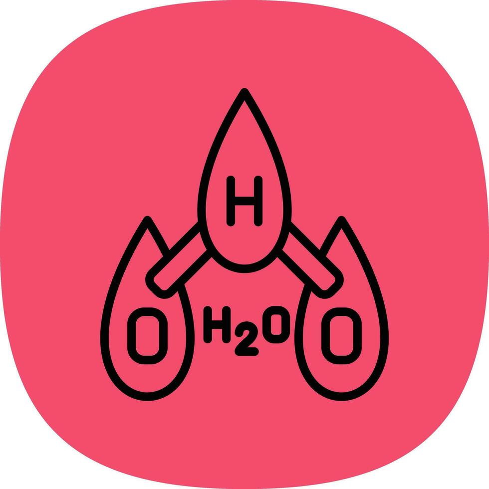 h2o vector icoon ontwerp