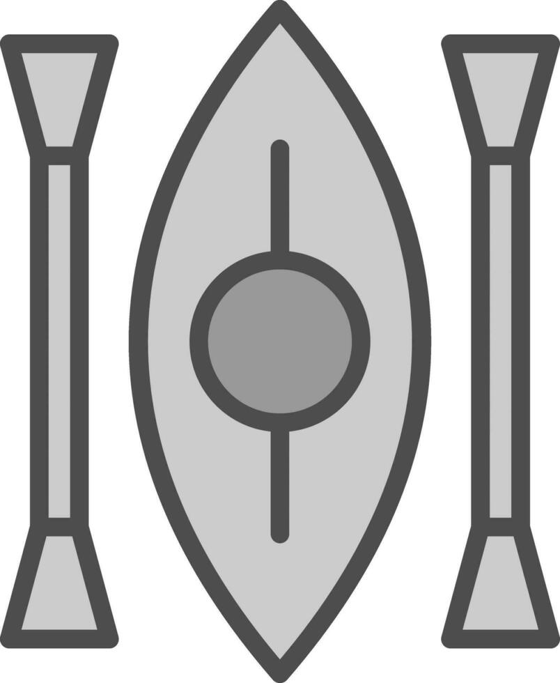 kajak vector icoon ontwerp