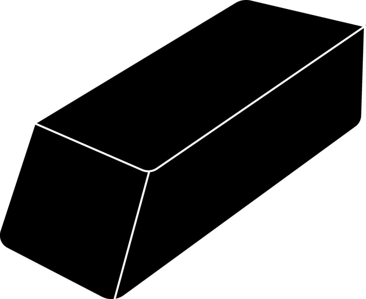 zwart gom Aan wit achtergrond. vector