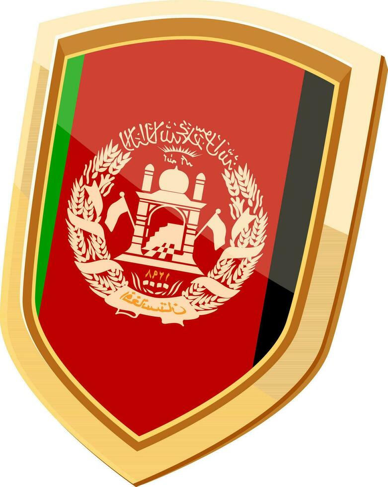 afghanistan land vlag schild voor sport- concept. vector