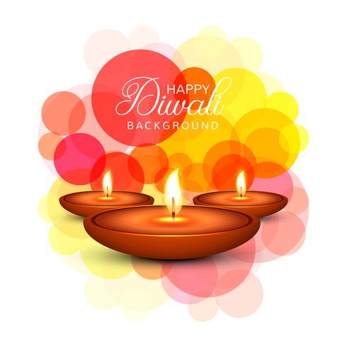 Mooie Gelukkige Diwali decoratieve achtergrond vector