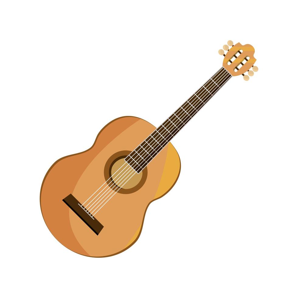 gitaar snaar muziekinstrument geïsoleerde pictogram vector