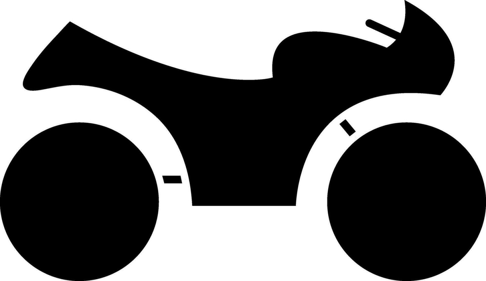 illustratie van motorfiets of fiets in zwart kleur. vector