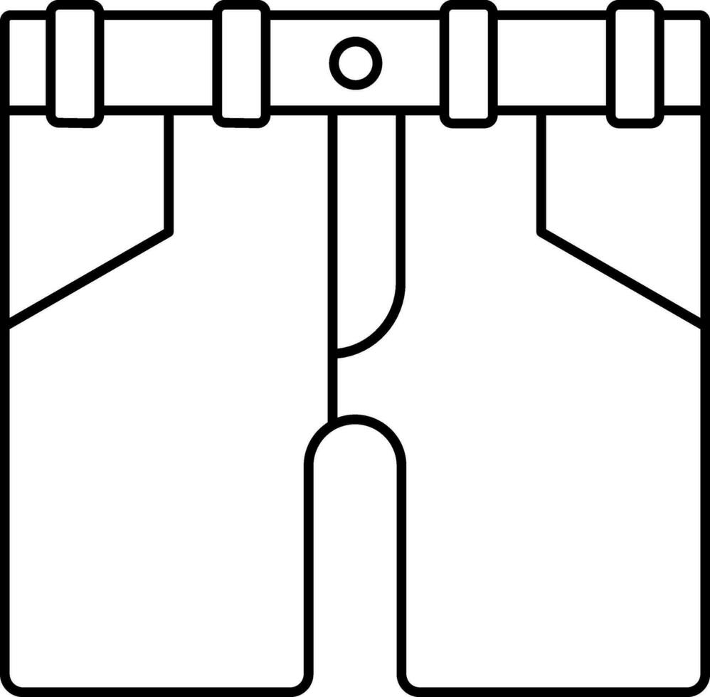 zwart dun lijn kort hijgen icoon of symbool. vector