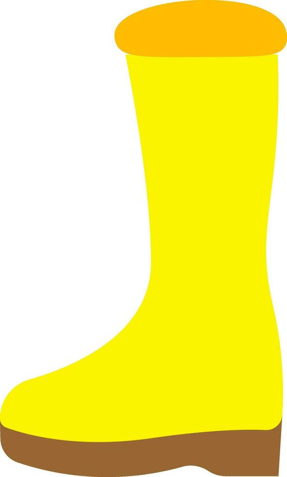 vlak stijl bagageruimte icoon in geel kleur. vector