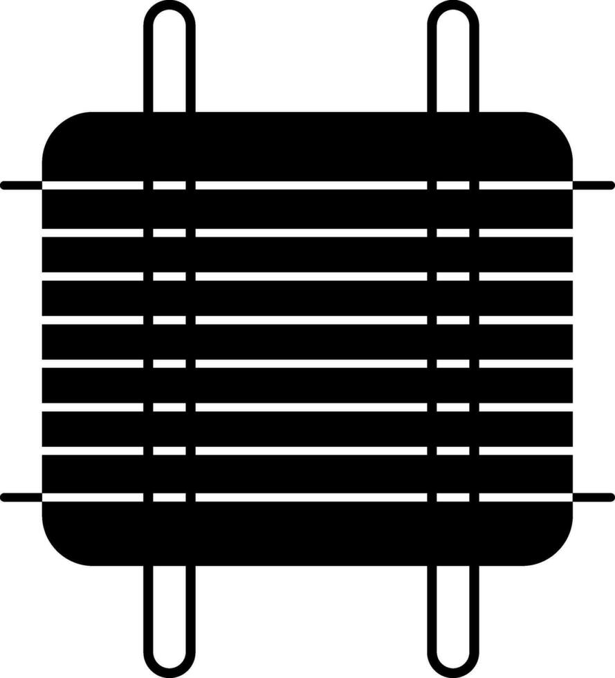 icoon van een houtskool grillen. vector