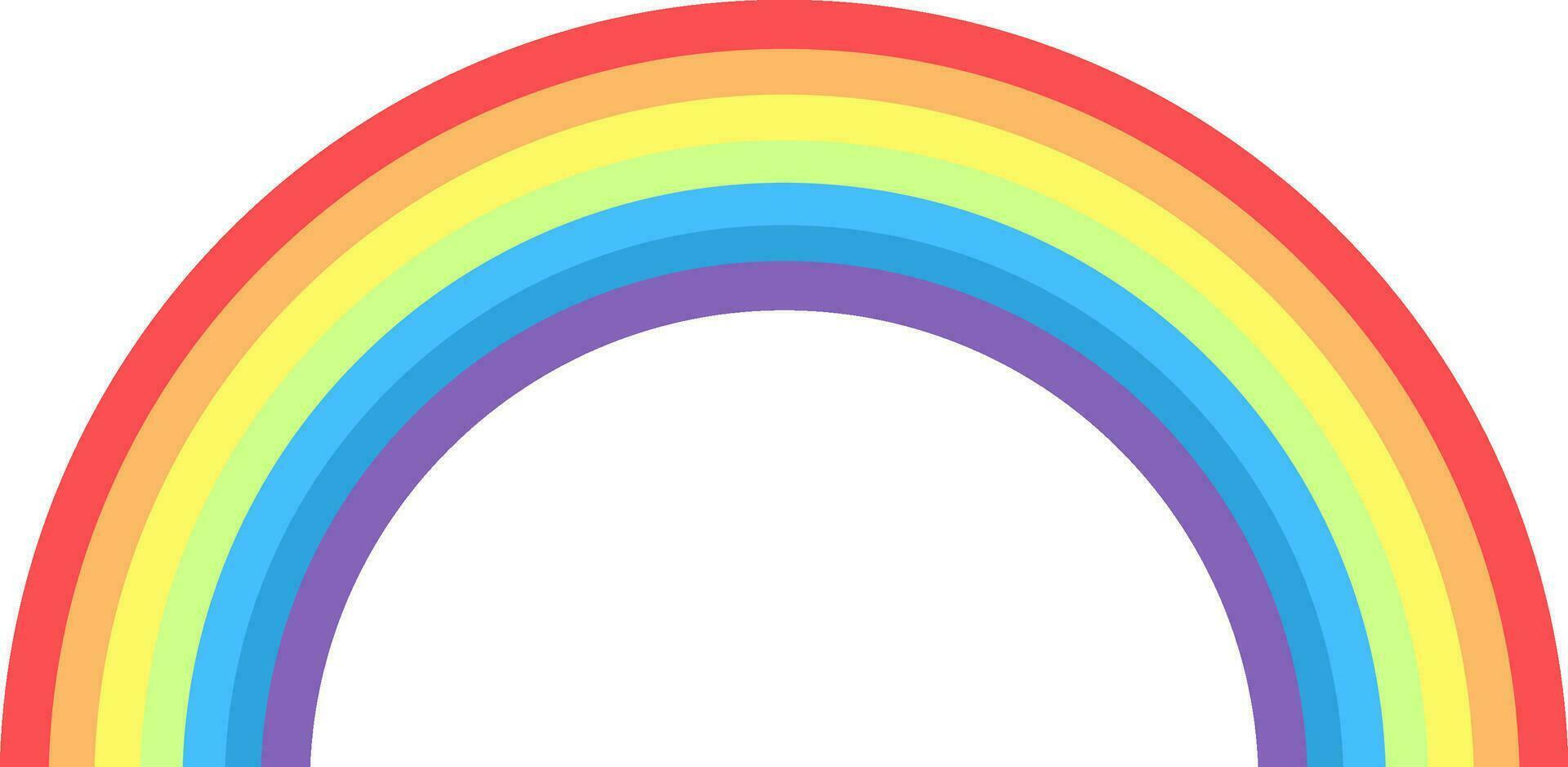 illustratie van modieus regenboog n vlak stijl. vector