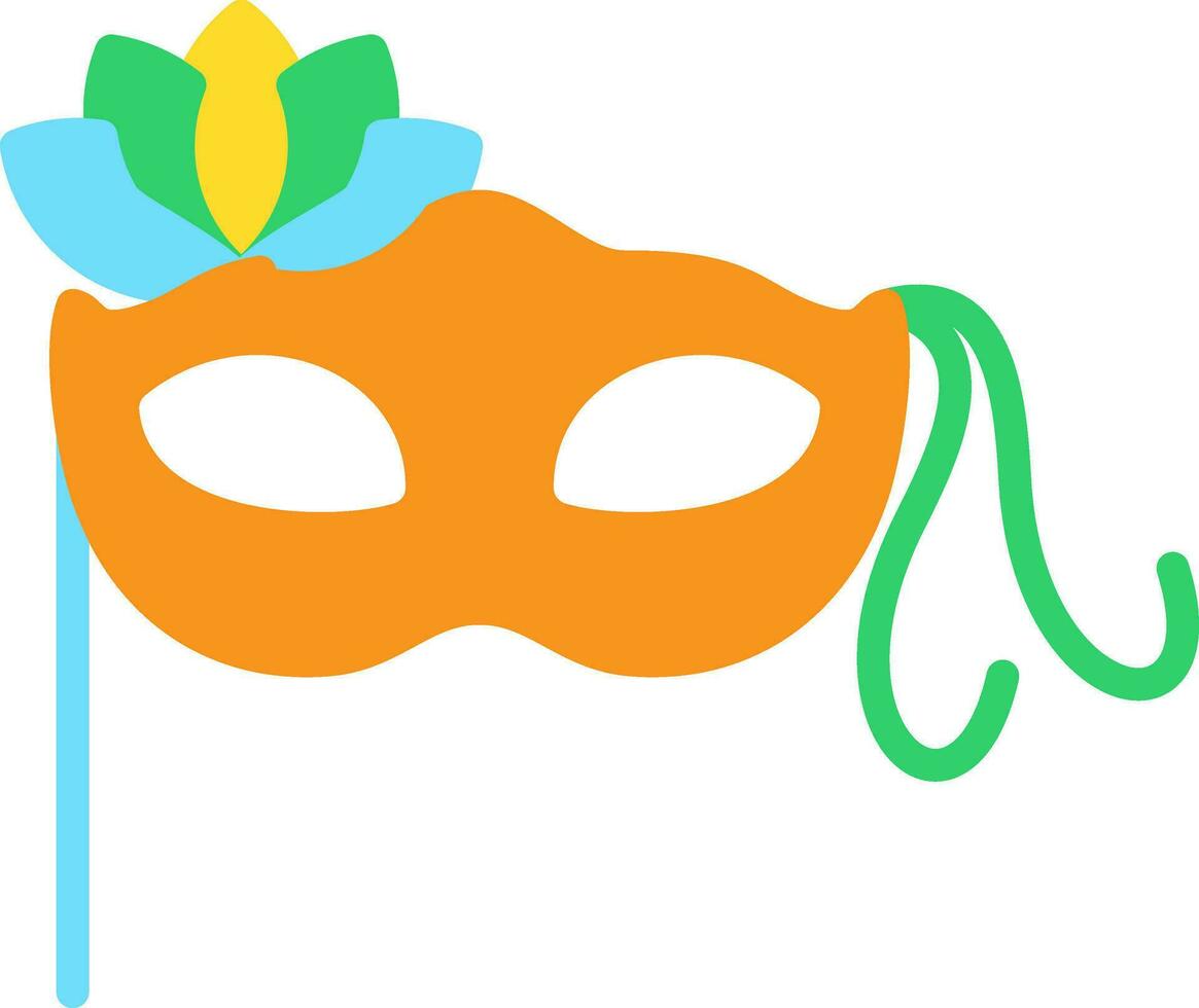 carnaval masker vector icoon ontwerp