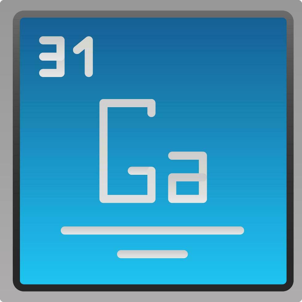 gallium vector icoon ontwerp