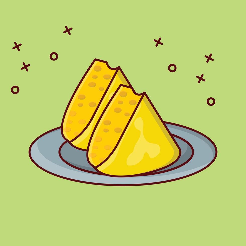 samosa vectorillustratie op een background.premium kwaliteit symbolen.vector iconen voor concept en grafisch ontwerp. vector