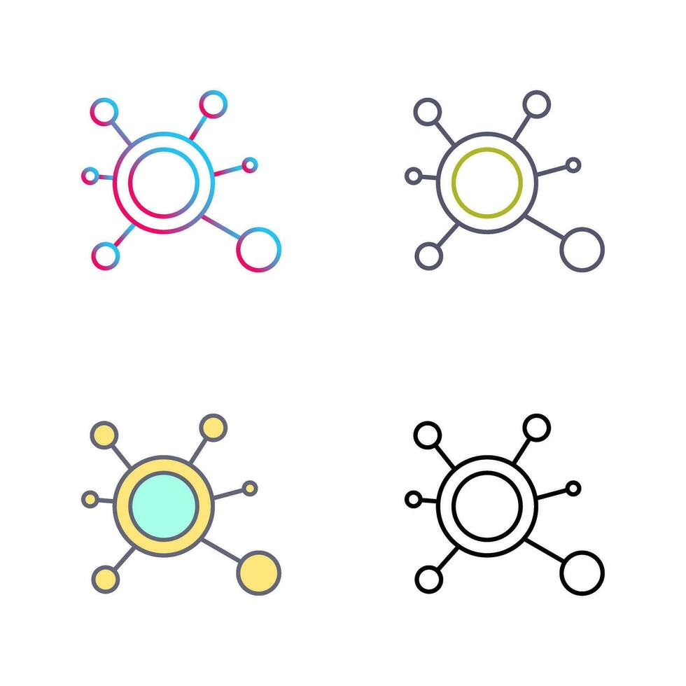 molecuul vector pictogram