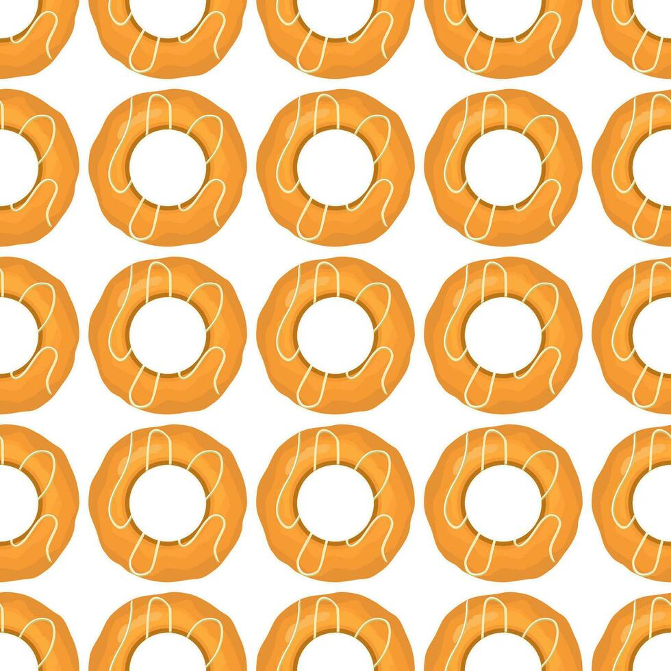 patroon eigengemaakt koekje verschillend smaak in gebakje biscuit vector