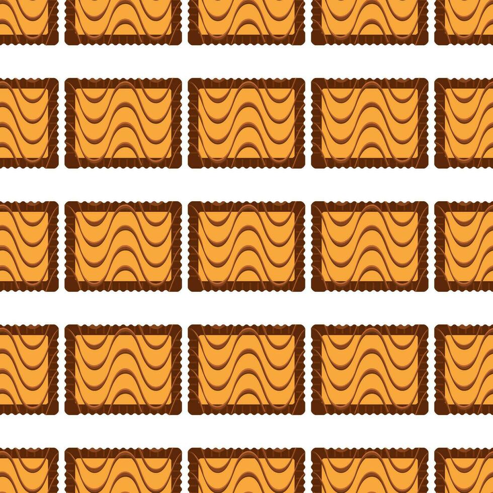 patroon eigengemaakt koekje verschillend smaak in gebakje biscuit vector