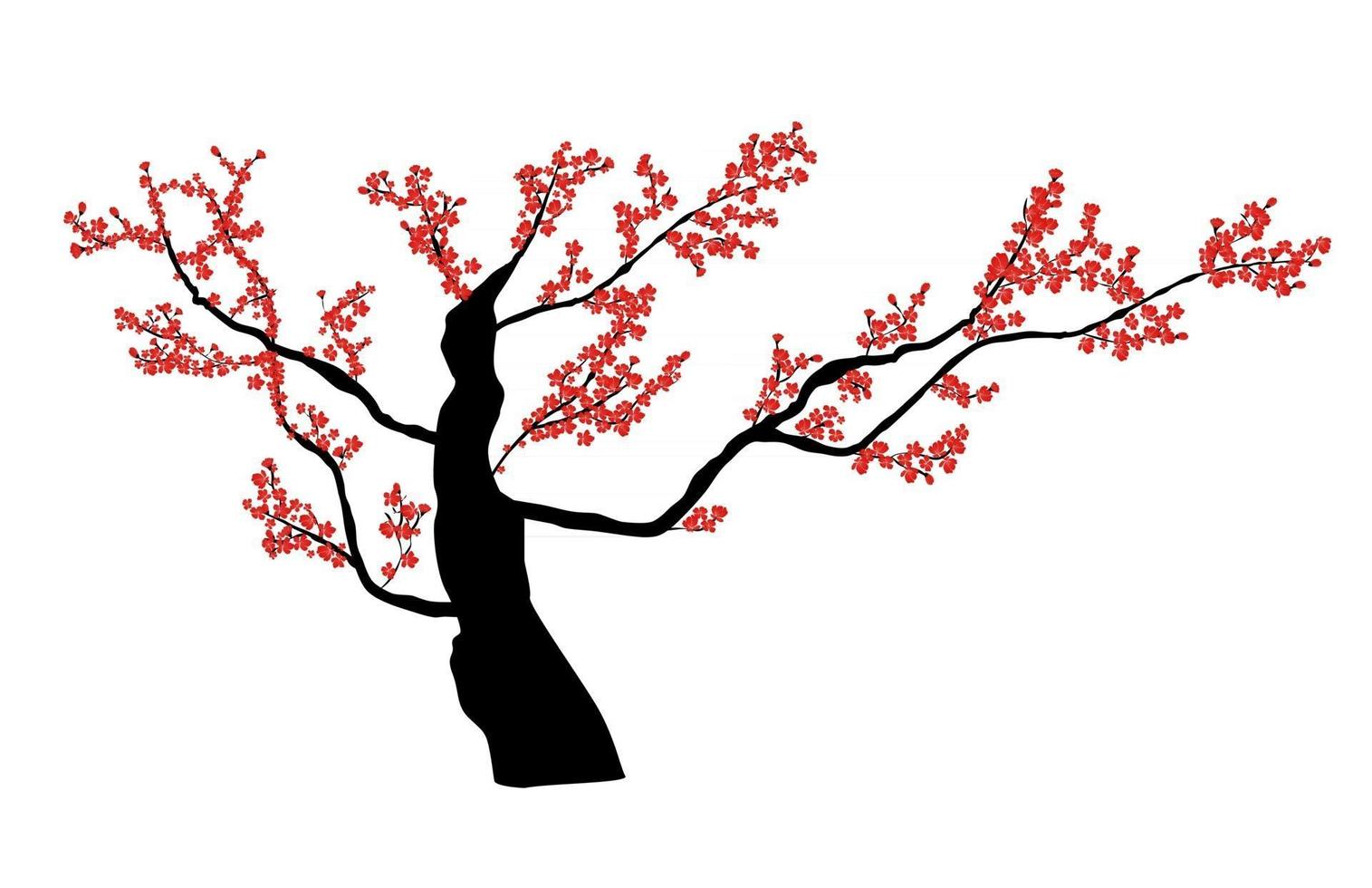 abstracte bloemen sakura bloem Japanse natuurlijke achtergrond vectorillustratie vector