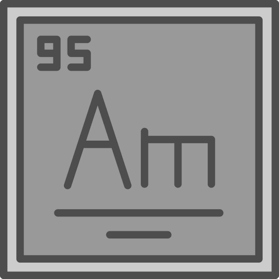 americium vector icoon ontwerp