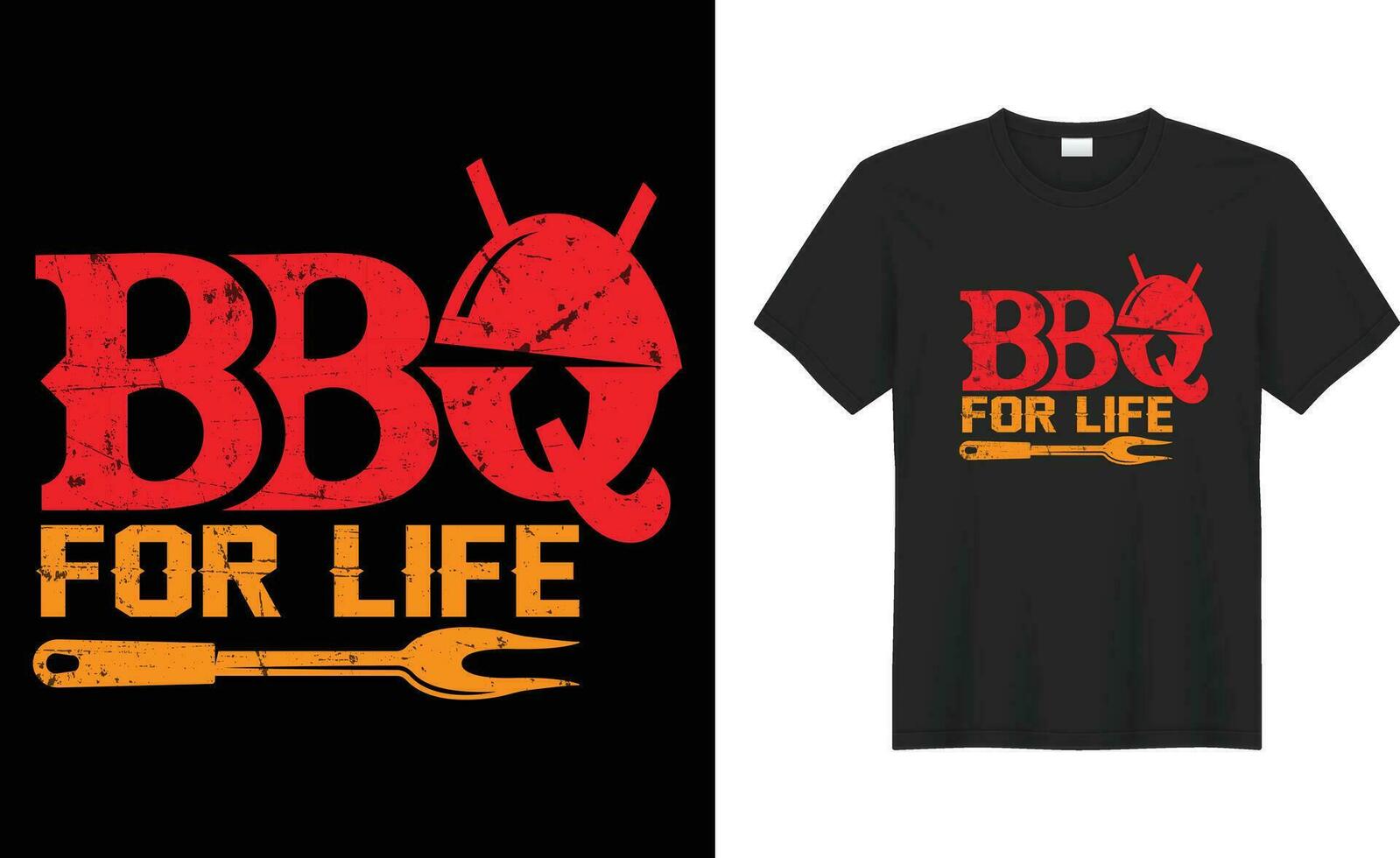 bbq grillen minnaar grappig retro wijnoogst typografie afdrukken vector t-shirt ontwerp sjabloon. bbq voor leven