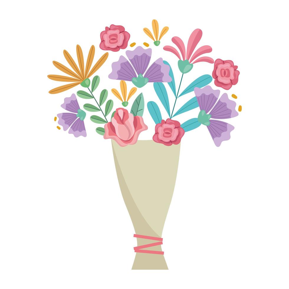 bloemen boeket pictogram vector