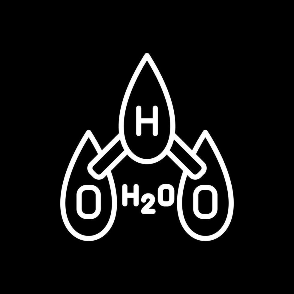 h2o vector icoon ontwerp