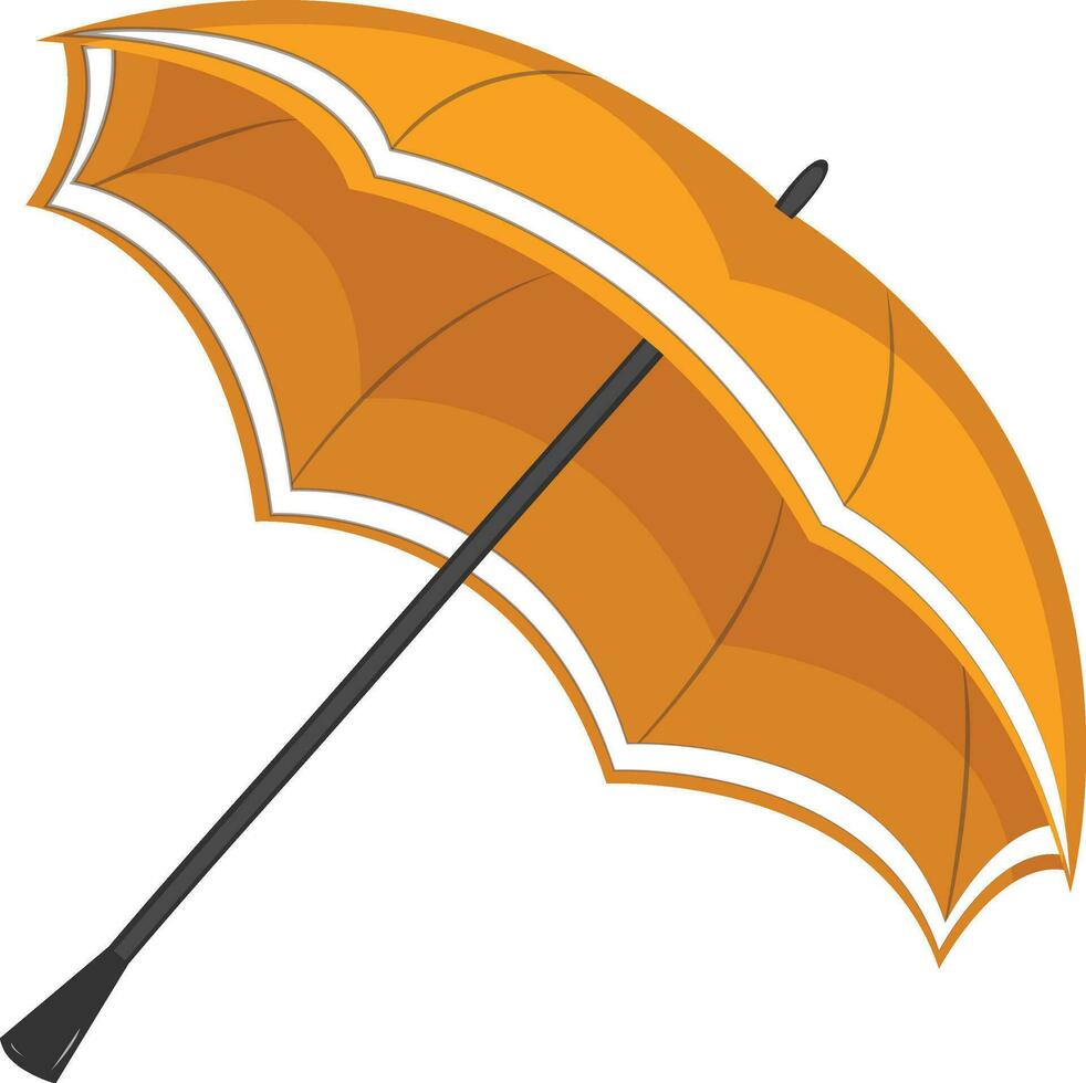 vectorillustratie van gele paraplu. vector