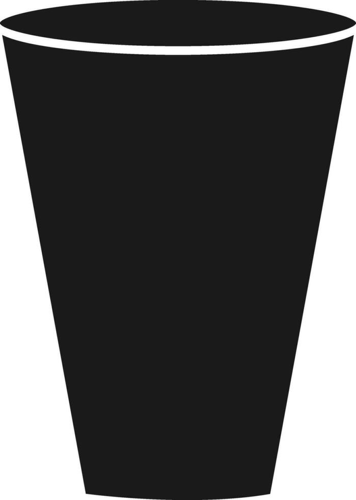 illustratie van drinken glas icoon in glyph stijl. vector
