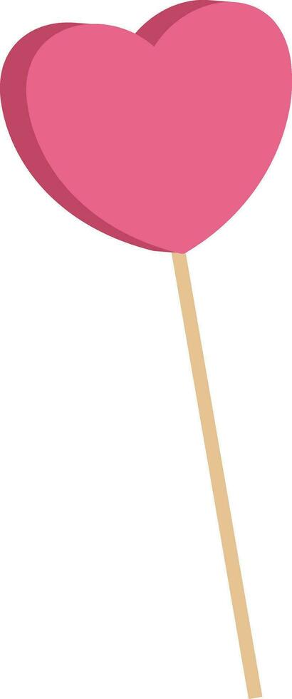 3d hart ballon in roze kleur. vector