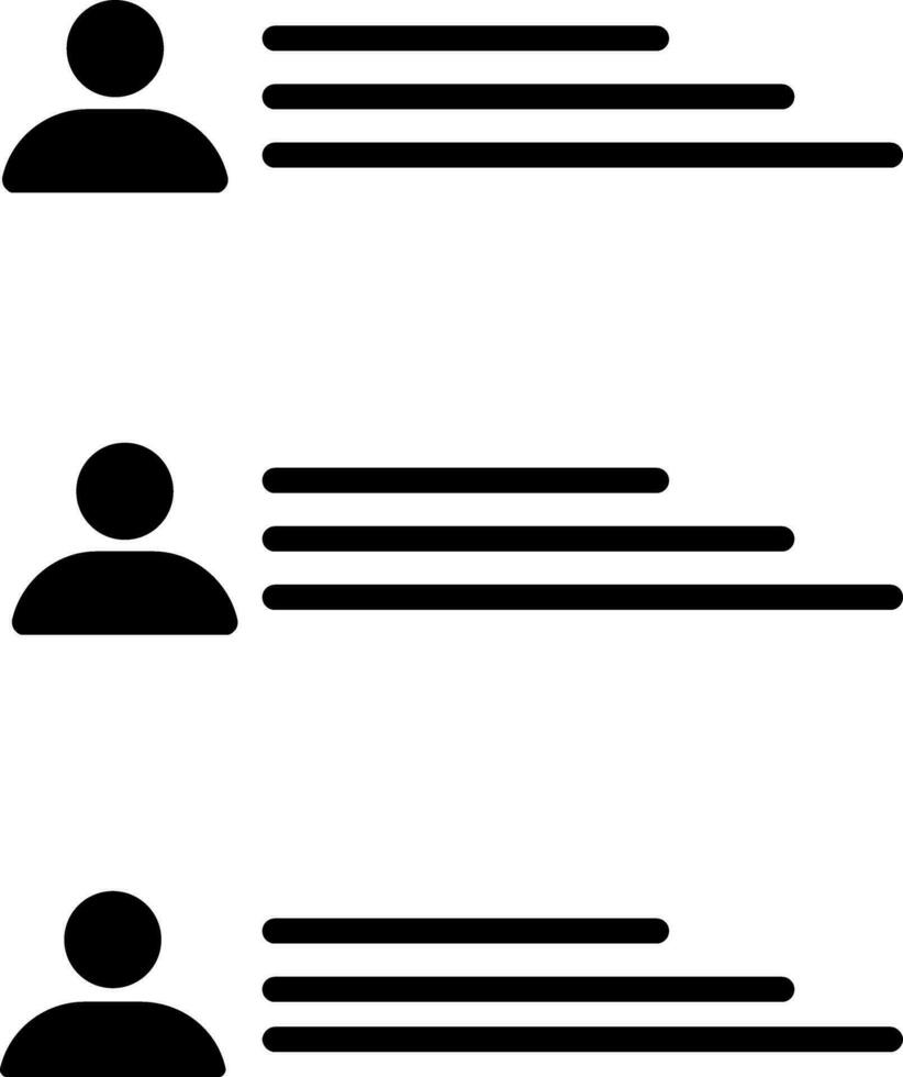 silhouet stijl van lijst van mogelijk arbeiders naar Kiezen voor functie. vector
