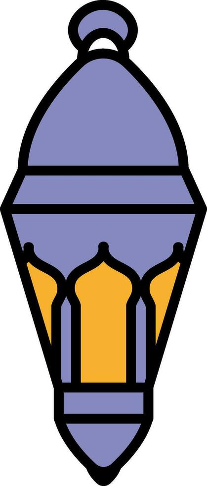 lantaarn of lamp icoon in vlak stijl. vector