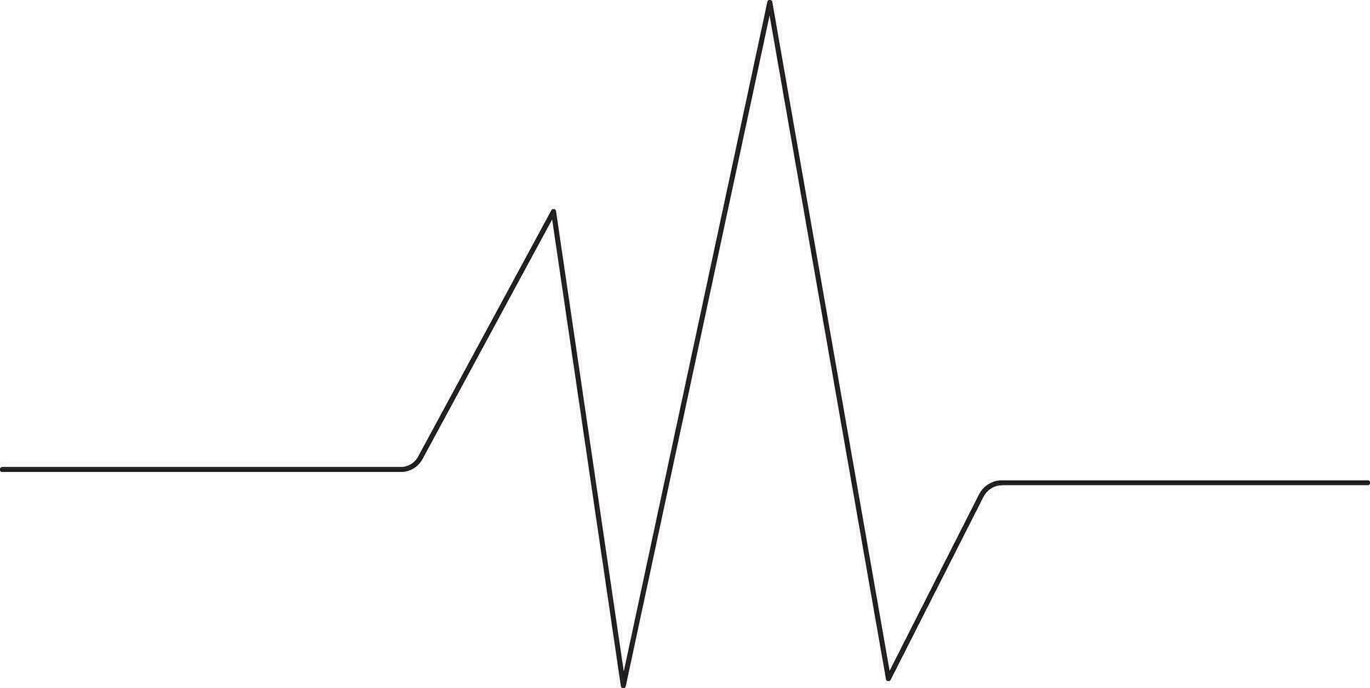 vector illustratie van hartslag of frequentie.