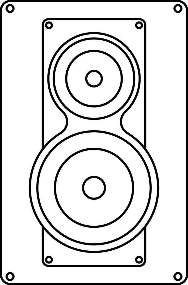 reeks van twee spreker in houten lichaam. vector