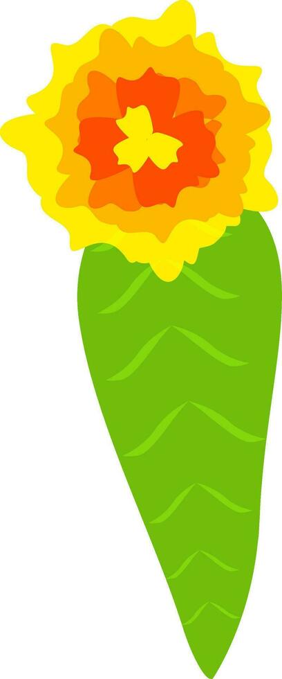 mango blad en bloem voor decoratie. vector