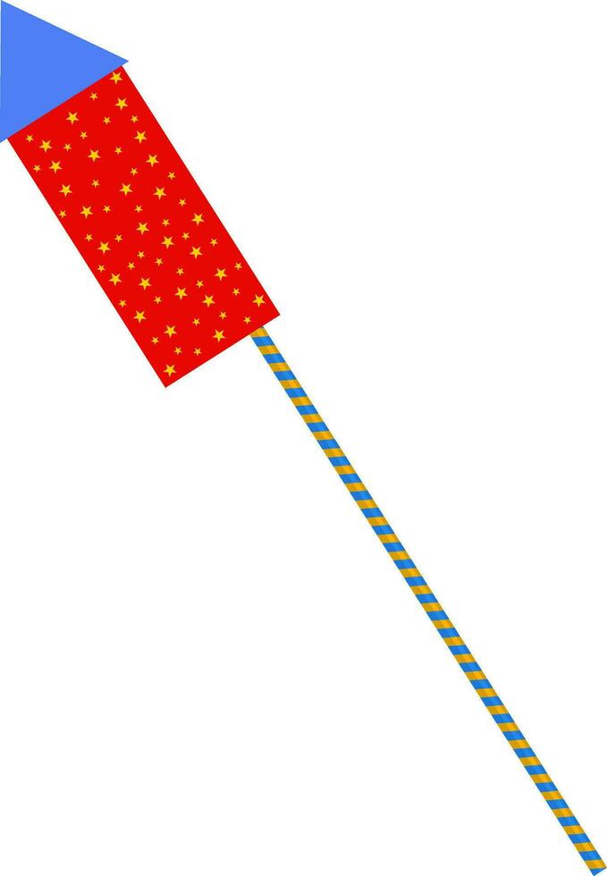 vlak illustratie van raket. vector