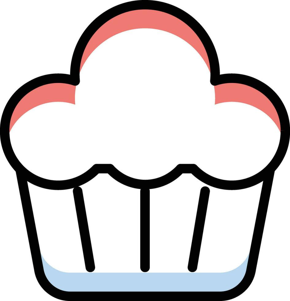 muffin vectorillustratie op een background.premium kwaliteit symbolen.vector iconen voor concept en grafisch ontwerp. vector