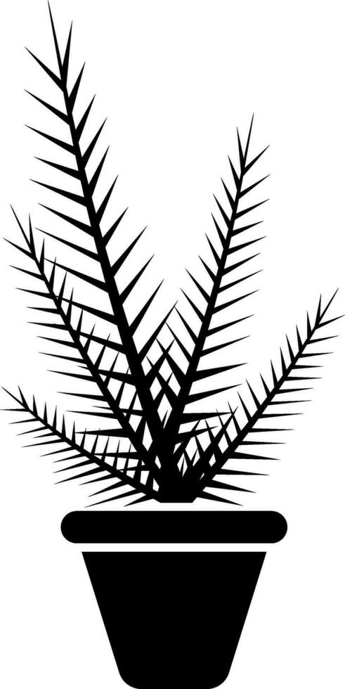 cycas fabriek glyph icoon of symbool. vector