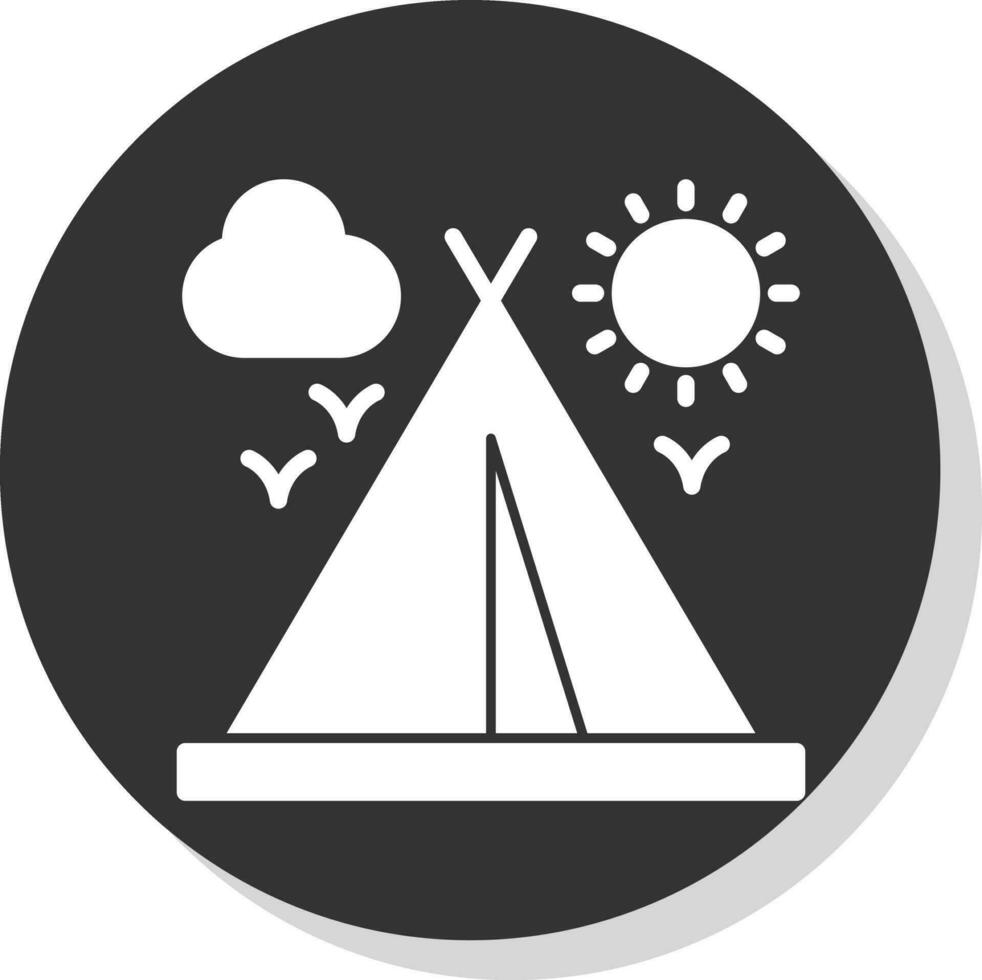 camping tent vector icoon ontwerp