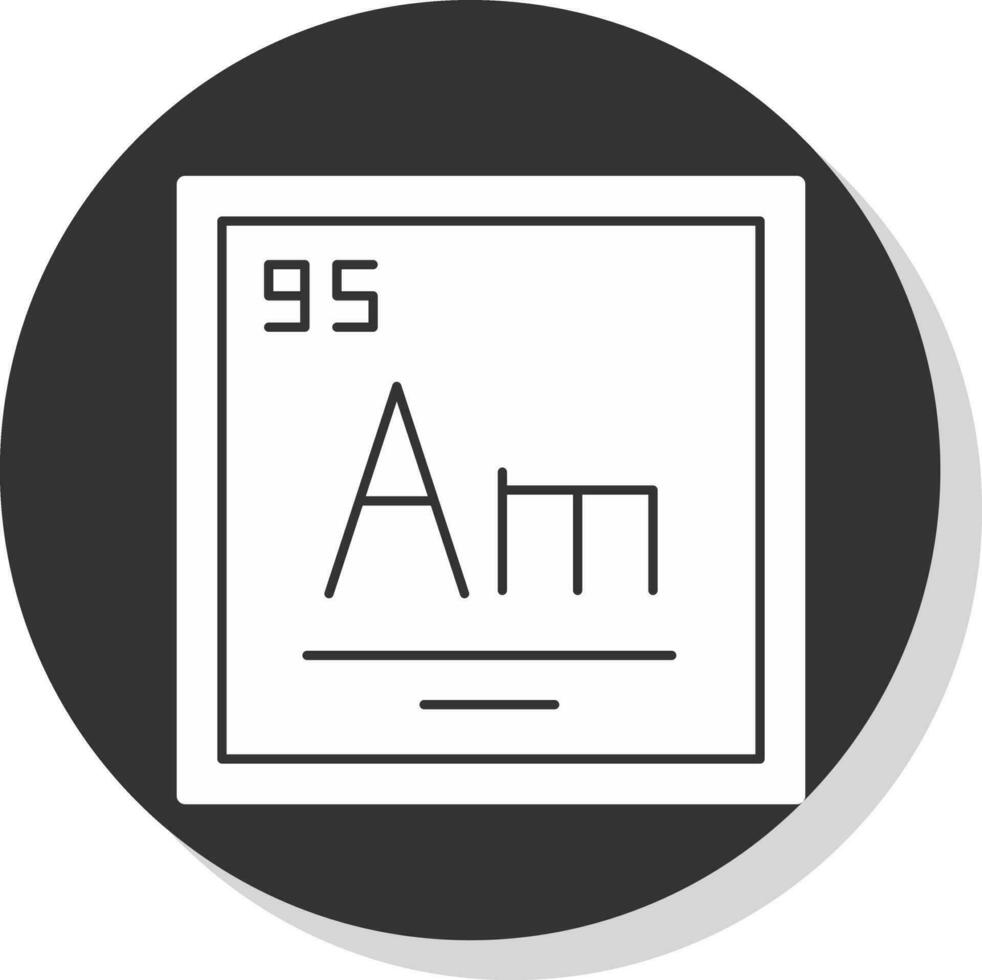 americium vector icoon ontwerp