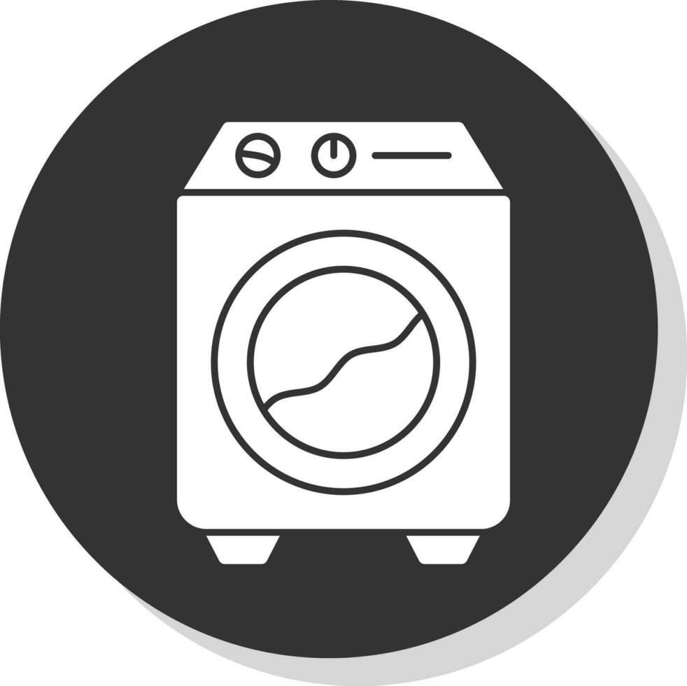 het wassen machine vector icoon ontwerp