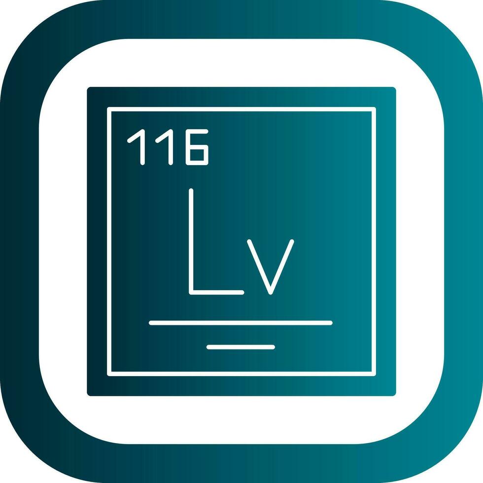 livermorium vector icoon ontwerp