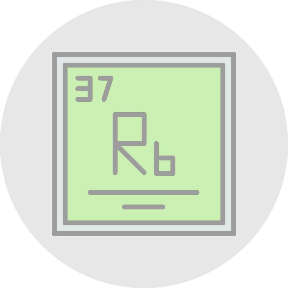 rubidium vector icoon ontwerp
