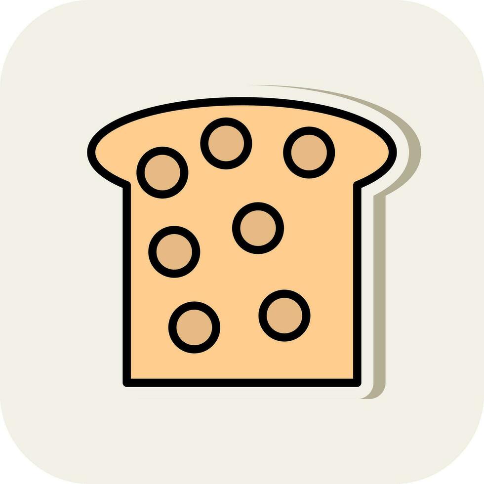 geroosterd brood vector icoon ontwerp