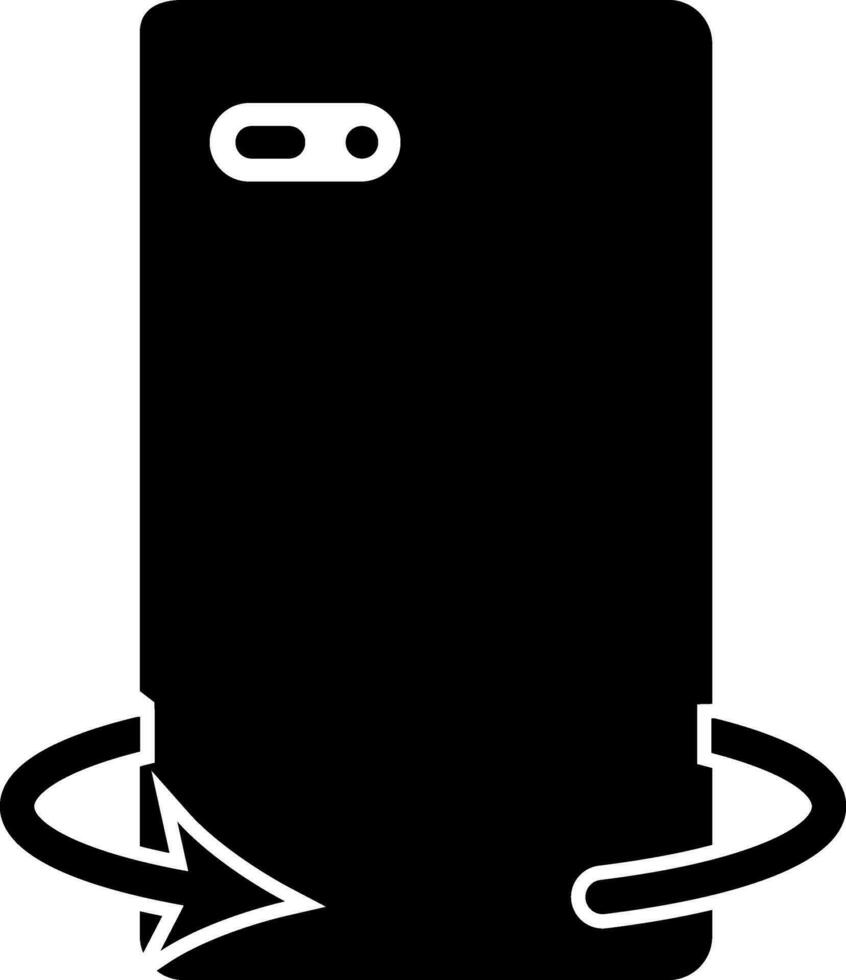 mobiel camera draaien symbool. vector