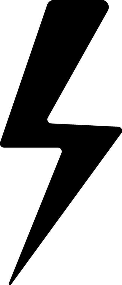 zwart flash licht icoon Aan wit achtergrond. vector