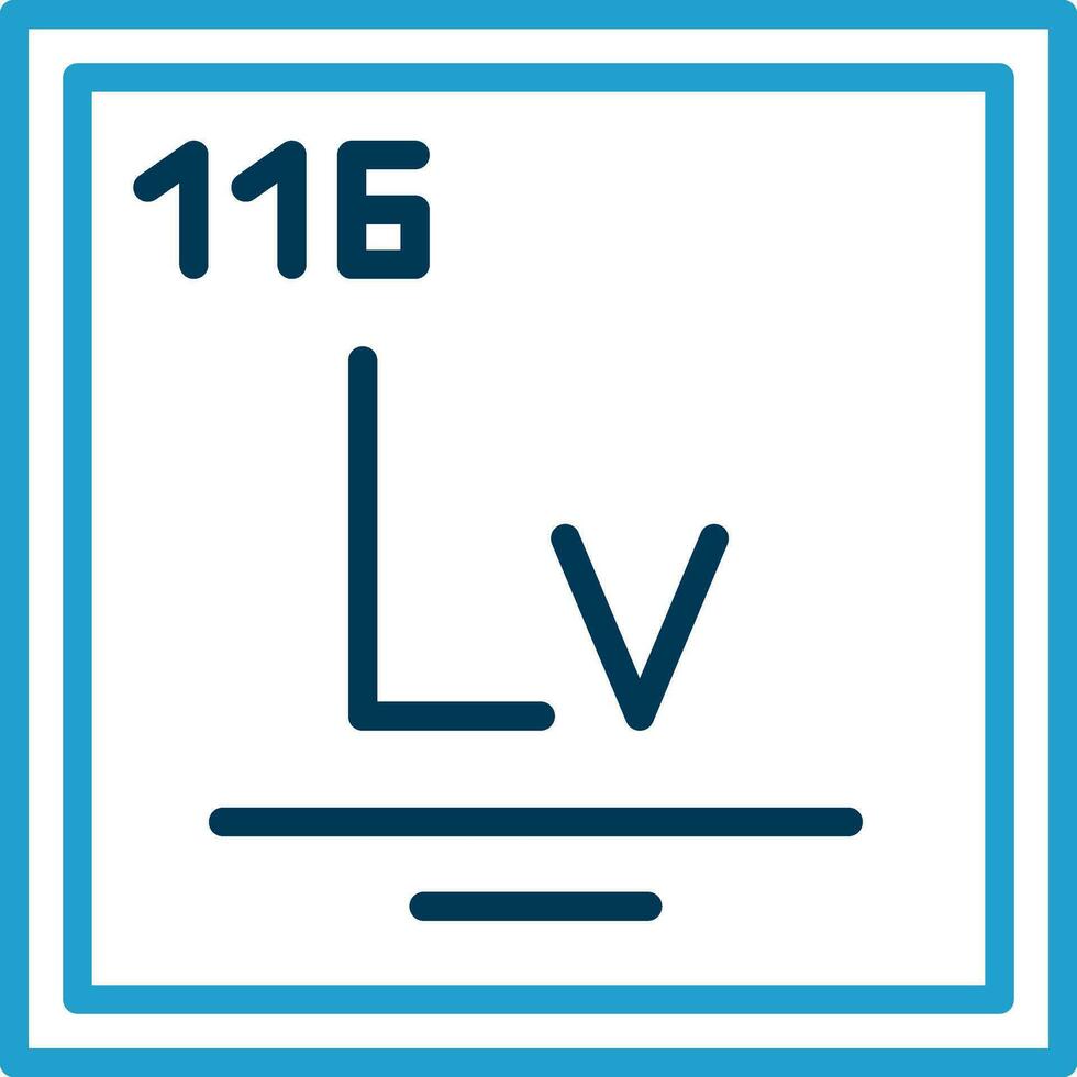 livermorium vector icoon ontwerp